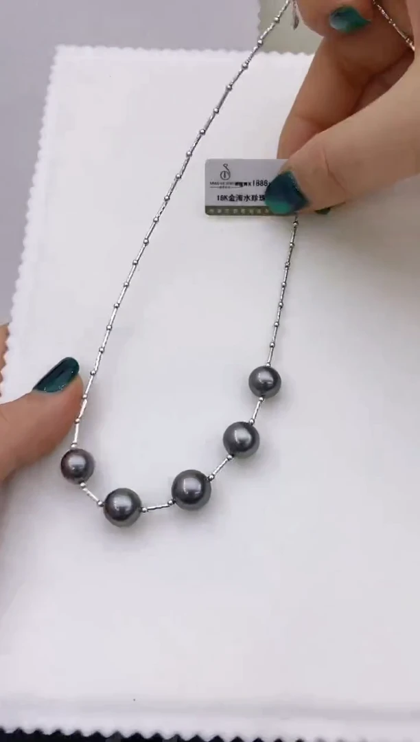 【闪购商品】海水珍珠项链18K金镶嵌174