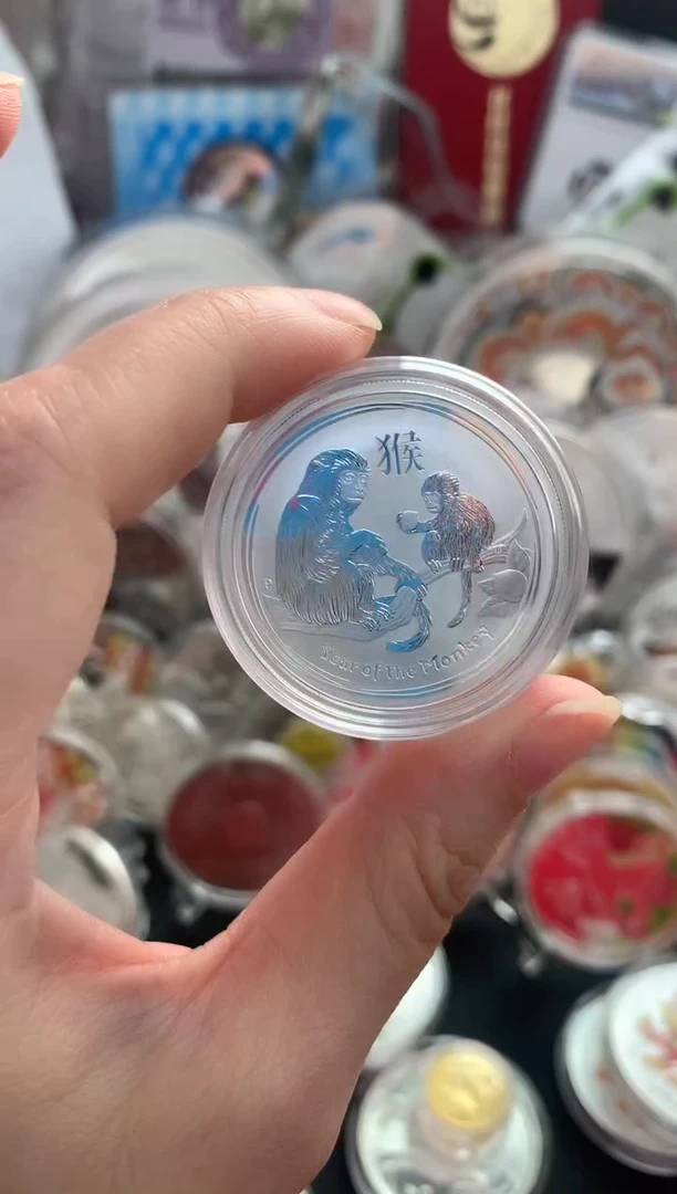 纯银澳洲1/2盎司猴银币