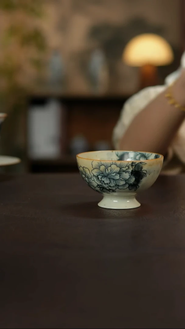 杯景德镇陶瓷杯碗柴烧多人