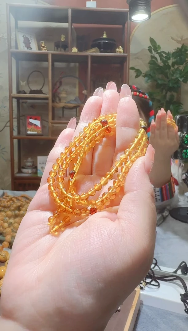 蜜蜡颈饰未镶嵌230天然蜜蜡珠宝奇石全都保真