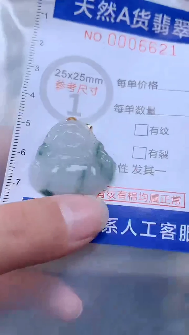 翡翠未镶嵌吊坠(不含链)1