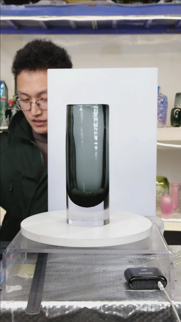 【闪购商品】无铅玻璃【幻彩】高28精品琉璃正常手工痕迹