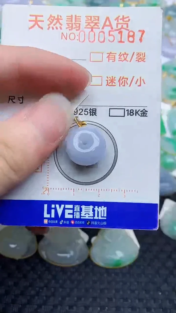 翡翠18K金镶嵌颈饰453453466