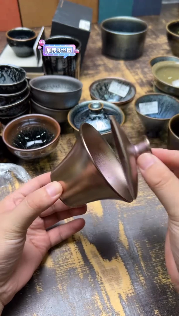 吴俊伟手作薄胎二才盖碗