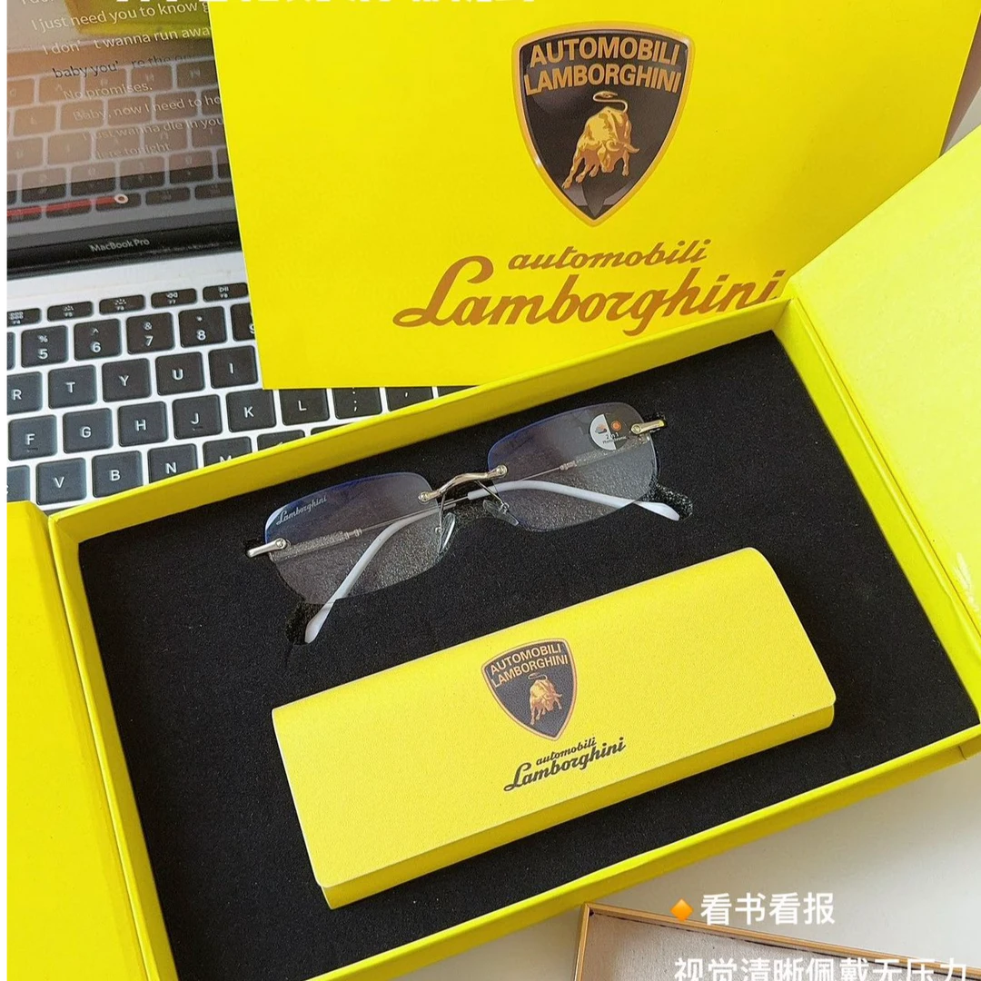 Lamborghinni/兰博基尼老花镜高档自动变焦防蓝光度变色眼镜