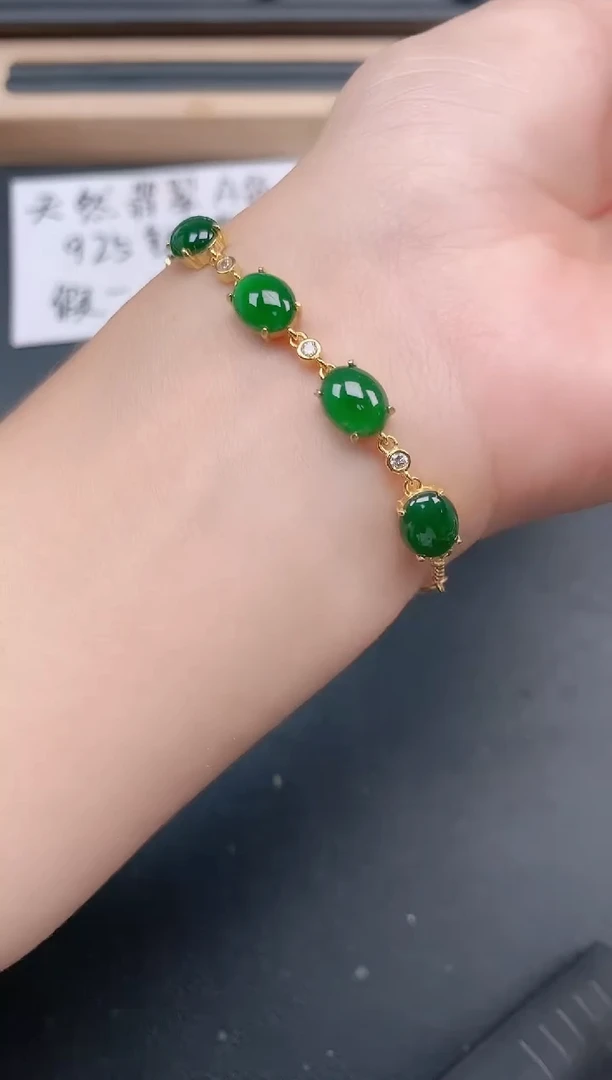 银S925镶嵌戒指翡翠11111