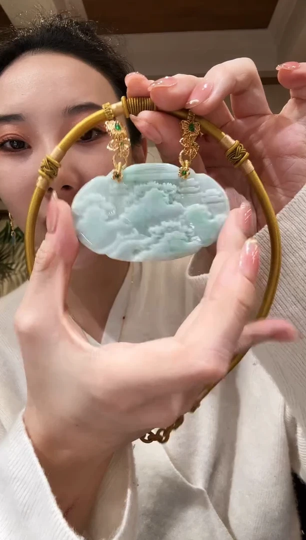 【闪购商品】翡翠颈饰未镶嵌国风