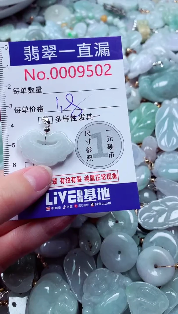 吊坠(不含链)未镶嵌翡翠9502