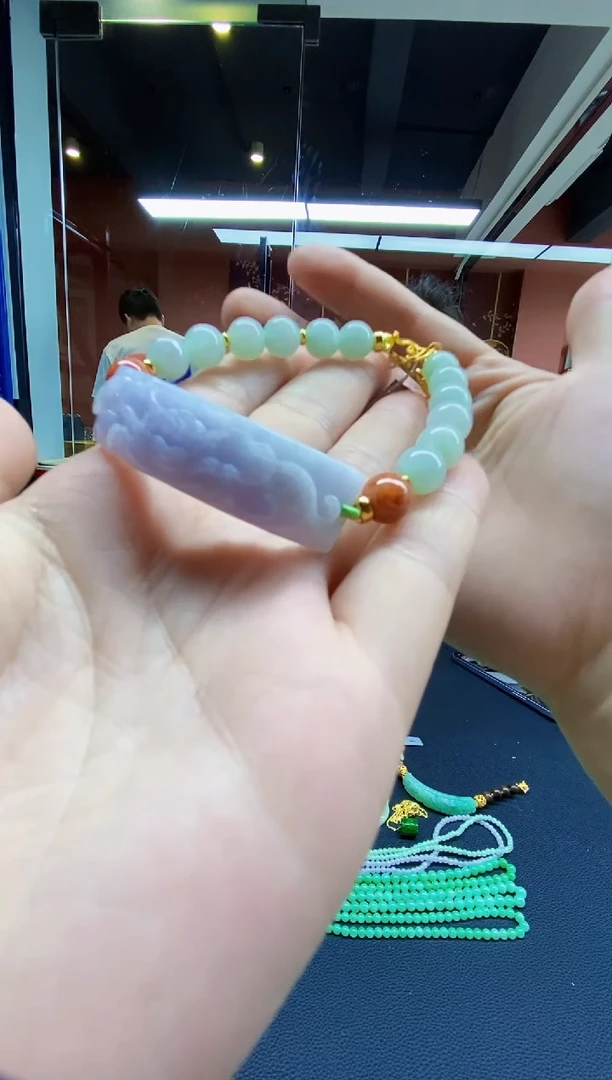 颈饰未镶嵌翡翠翡翠手串