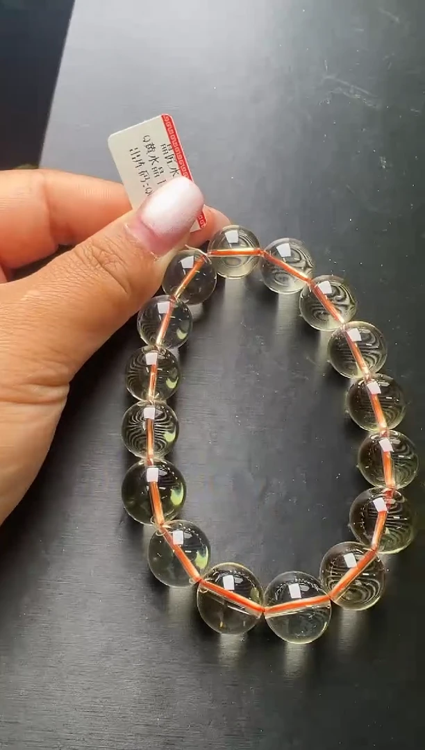 水晶手串未镶嵌黄水晶手串13m+   M51457X梦