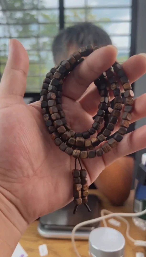 沉香手串沉水浮05方珠多圈16克多样性发一