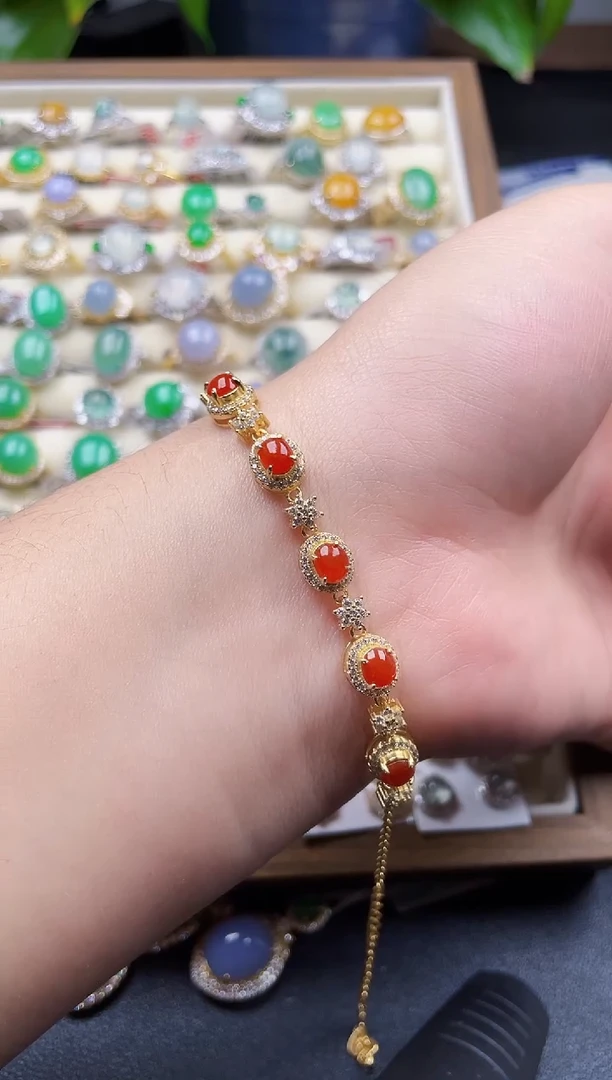 银S925镶嵌戒指翡翠172