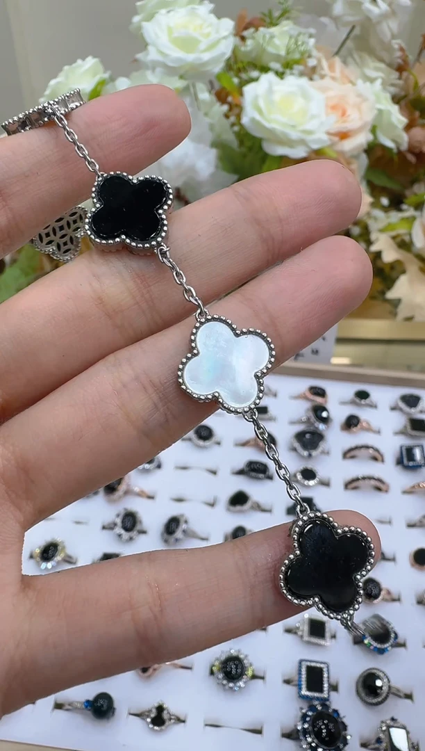 银S925镶嵌手链翡翠多样性团购发一件