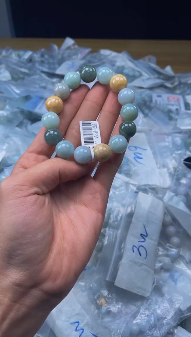 未镶嵌手链翡翠珠串