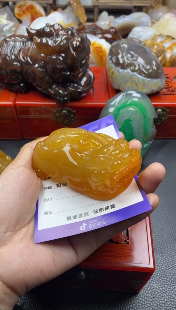 未镶嵌手把玛瑙/玉髓溡****洧00