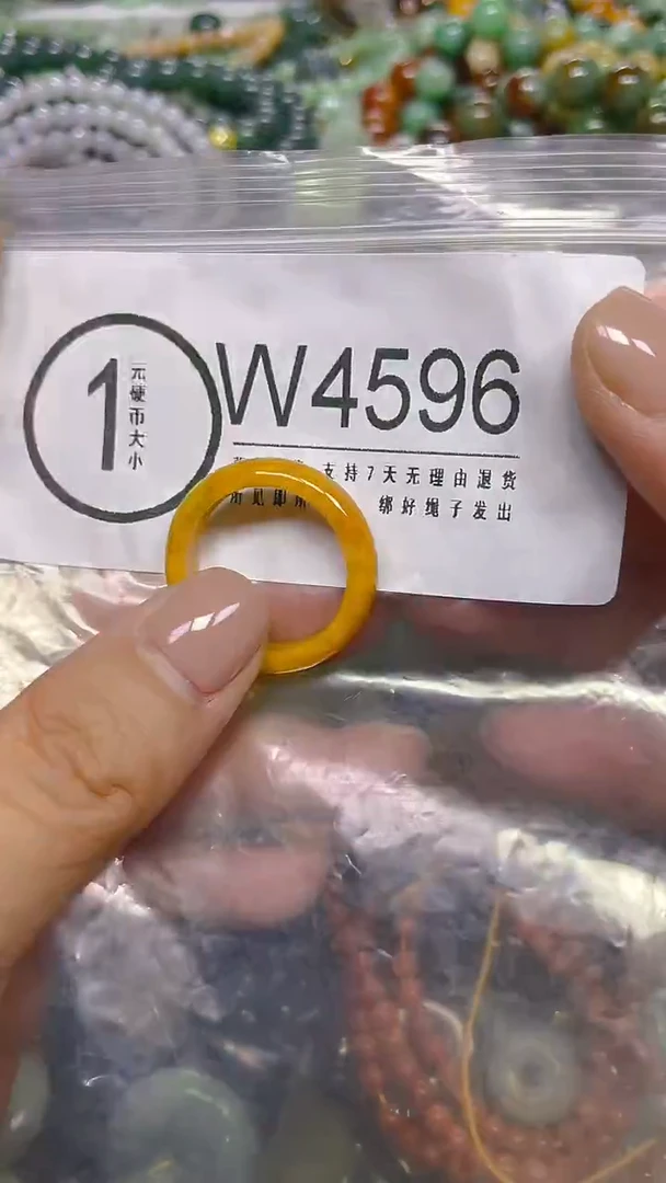 颈饰未镶嵌翡翠20.3mm/ W /翡翠A货，一件也是批发价