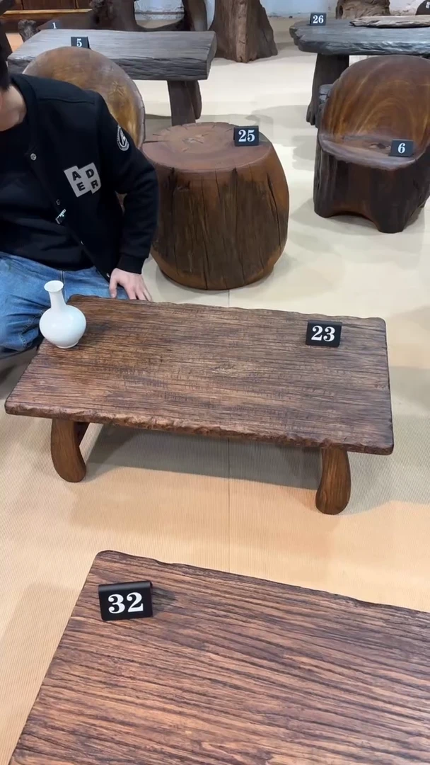 木23号香樟木矮几