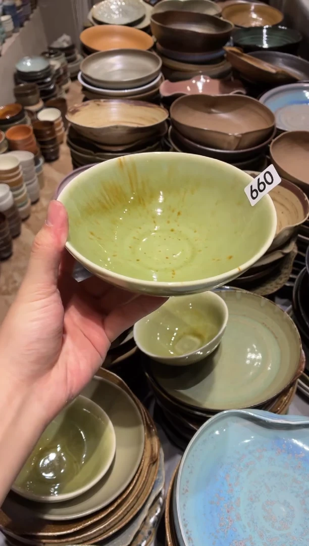 瓷片G**i660枣花圆口碗1个