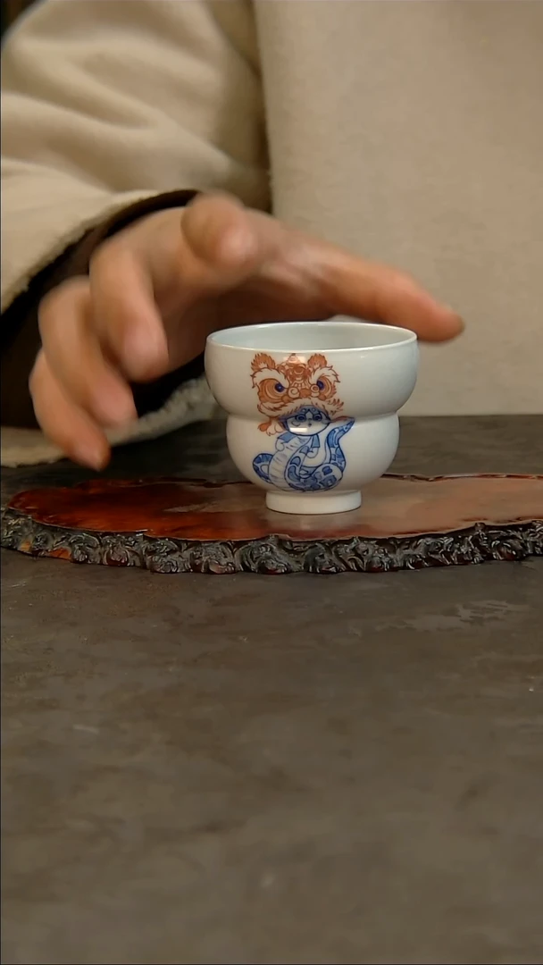 【闪购商品】含月阁青花手绘主人杯