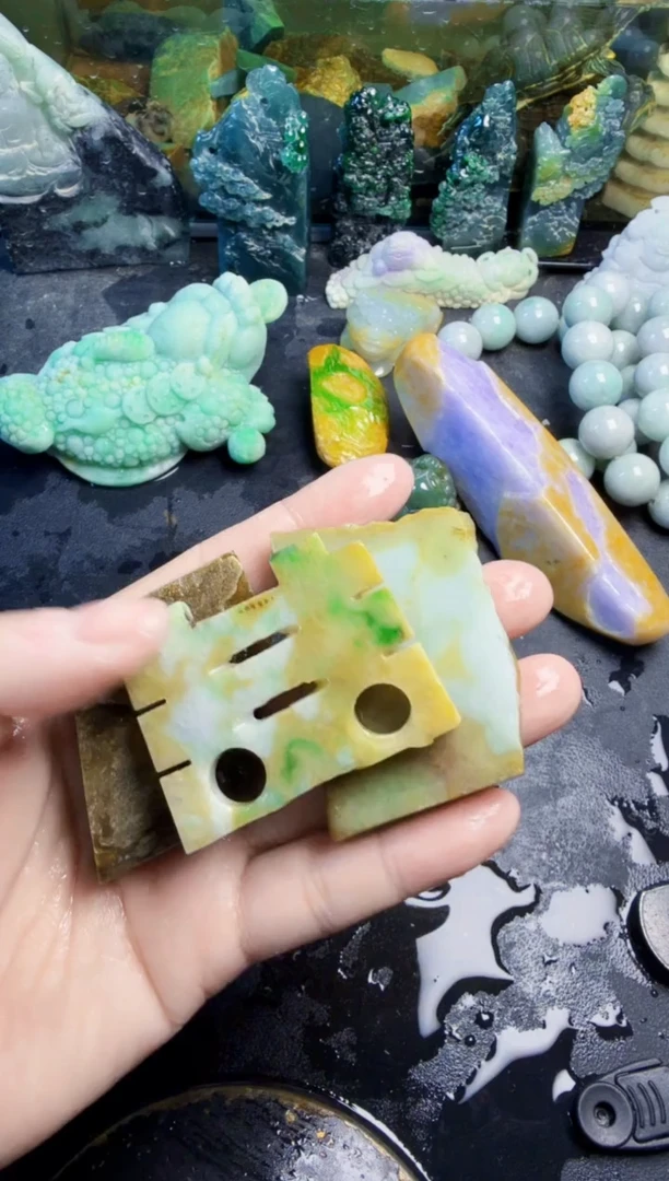 未镶嵌挂件翡翠天然翡翠098