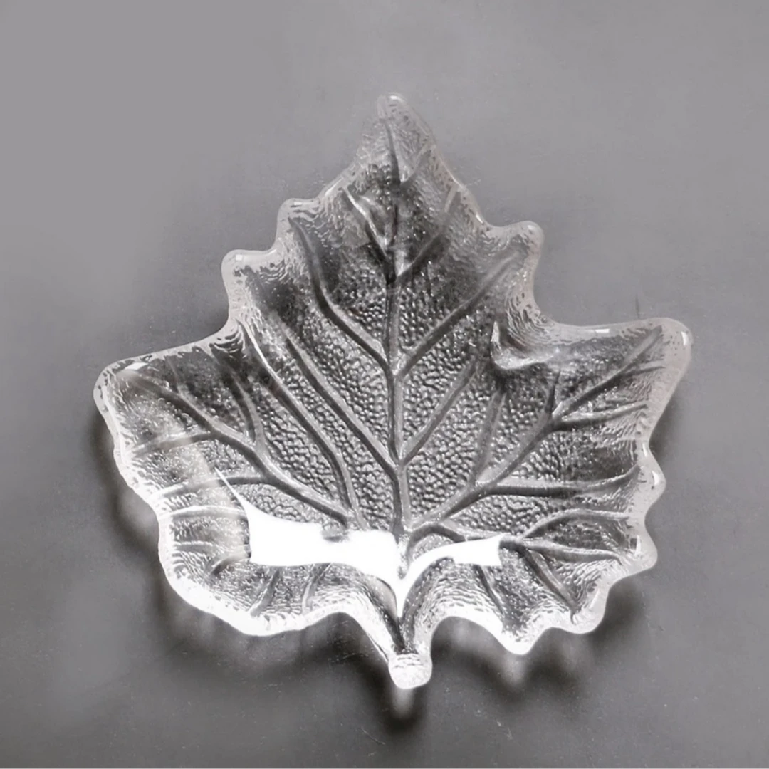 拍1发2 创意枫叶家用水果蔬菜沙拉盘北欧餐盘儿童糕点盘