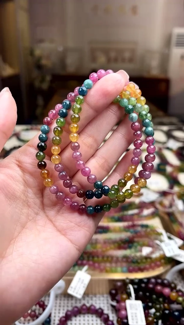 【闪购商品】碧玺/未镶嵌5mm+碧玺多圈多样性发货