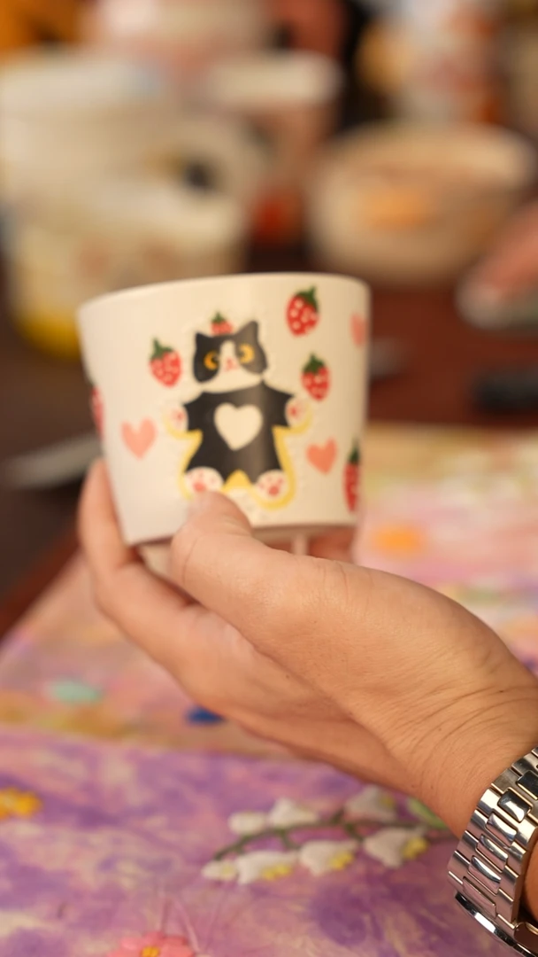 摆件三生有泥景德镇杯