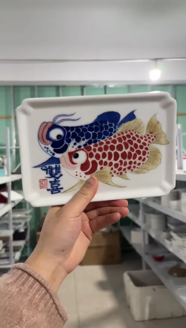 昨明手绘壶承（微瑕价格）