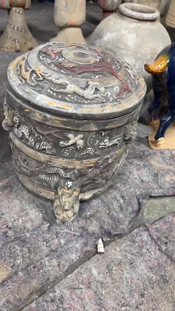 陶瓷黄*黄唐三彩手工陶瓷品