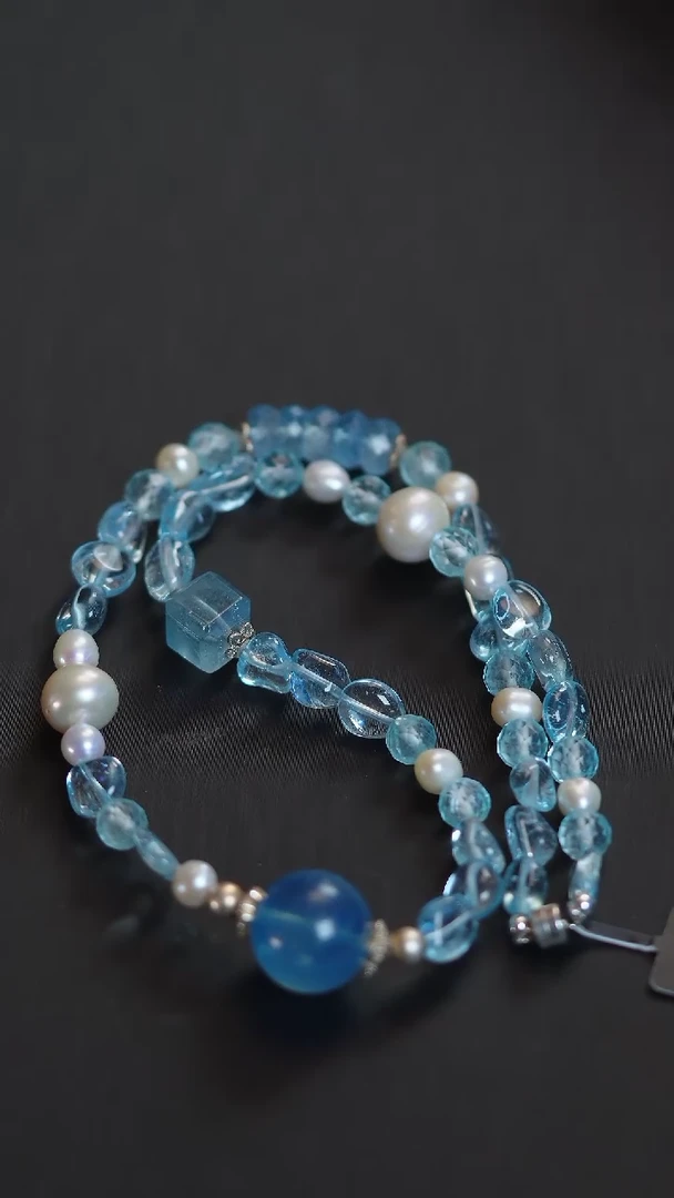 未镶嵌项链托帕石E2235W  托帕石 锁骨链