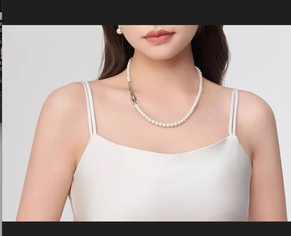 非金属玻璃项链 项链 000111-1-XL-6