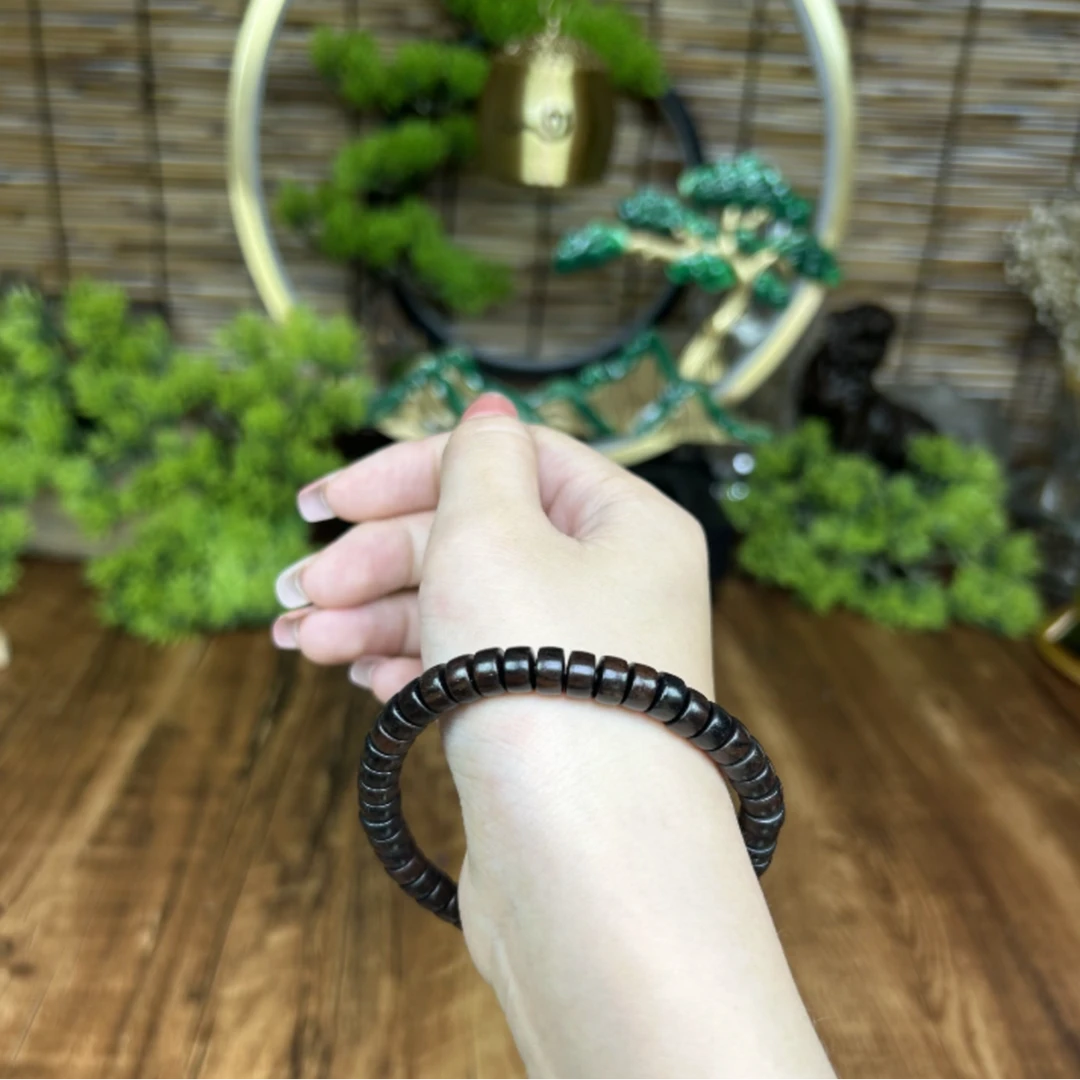 檀香木珠串0.7 紫光檀手串【1319】