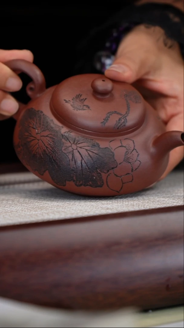 茶壶紫砂赵克南/枣红泥/汉风/240c