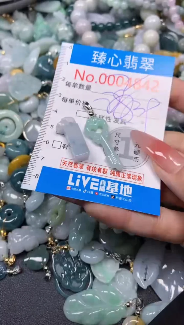 【闪购商品】翡翠颈饰未镶嵌含绳0004842