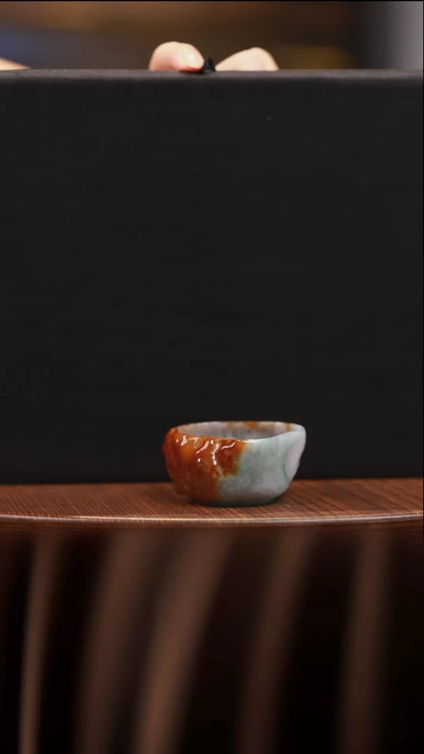 未镶嵌摆件翡翠开****好杯子