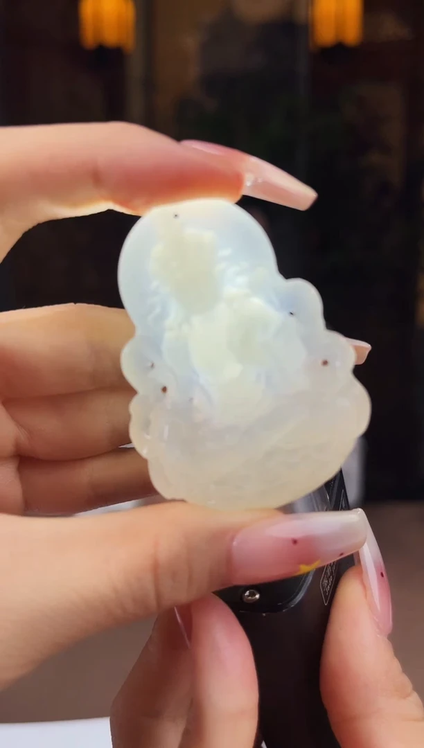 和田玉未镶嵌颈饰S090