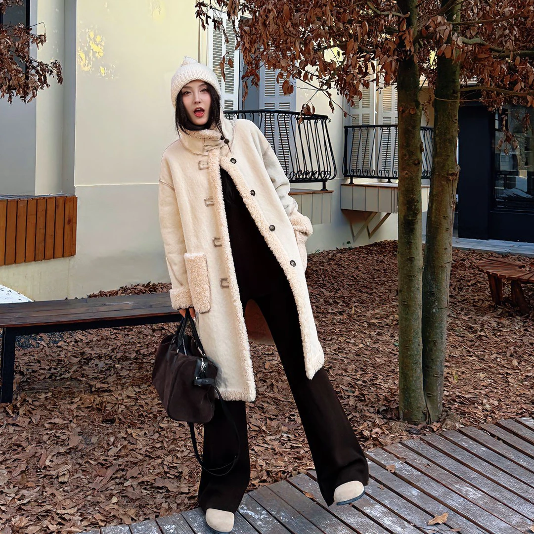 Moprobably李予诺「和光造境」双面穿游牧风宽松慵懒外套L5481064