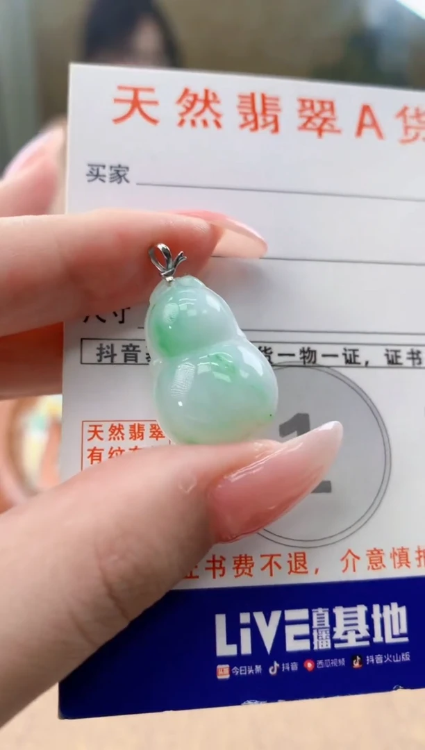 颈饰未镶嵌翡翠天然A货翡翠挂件