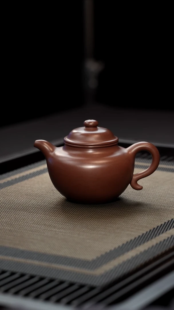 茶壶紫砂全手工紫泥莲子