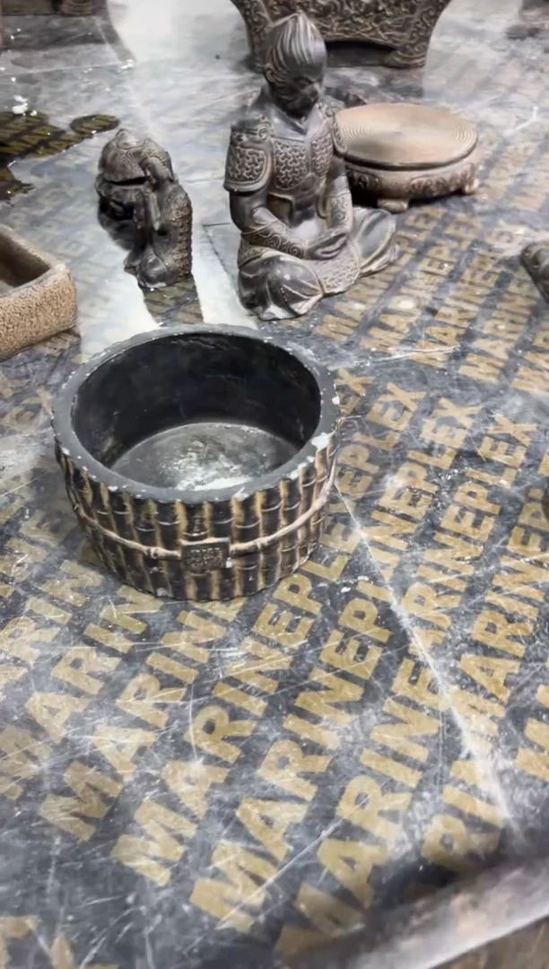 陶土【火山泥】时来运转竹节盆