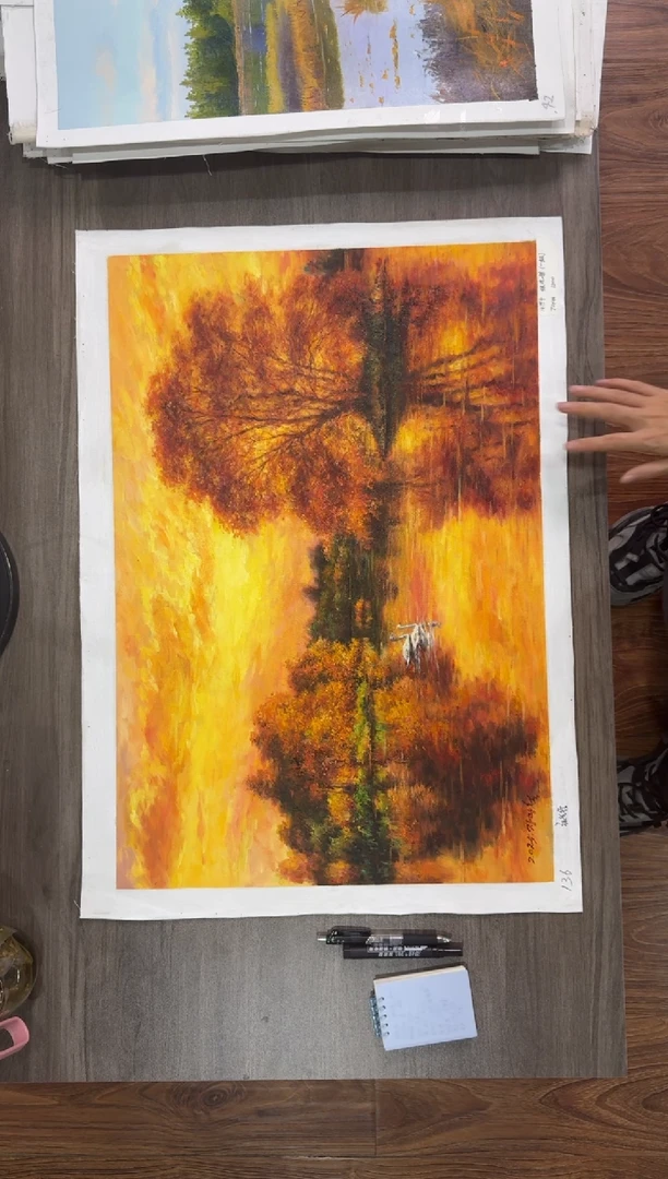 油画【126号】约50*70cm丨朝鲜原创纯手绘孤品油画丨顺丰包邮