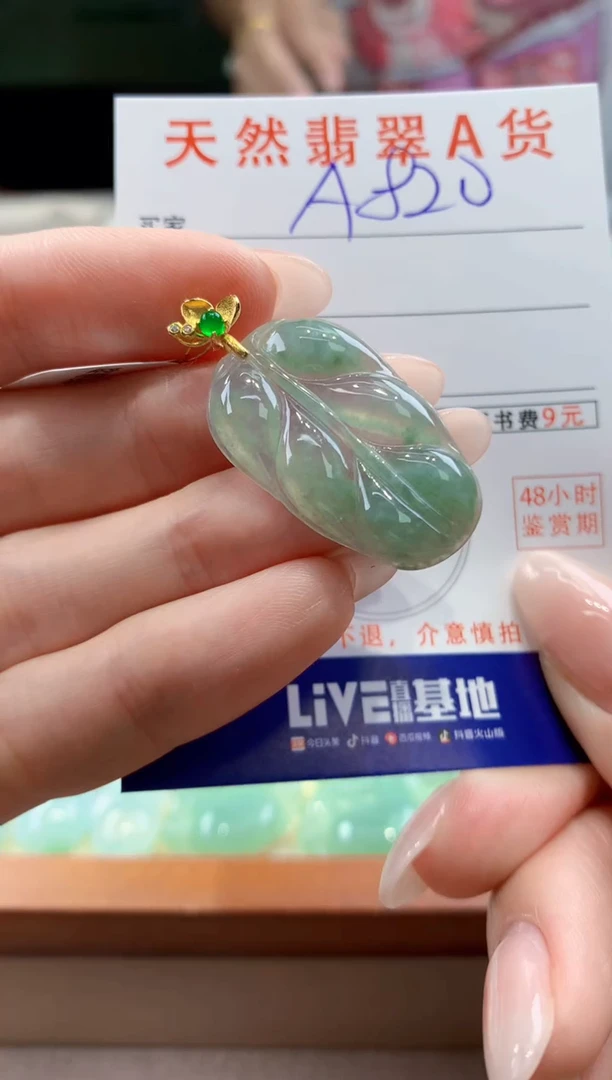 翡翠未镶嵌颈饰天然A货翡翠挂件