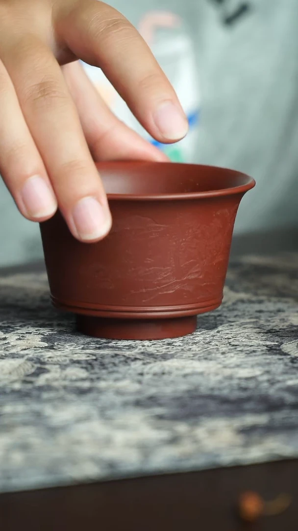 茶杯紫砂22号宜兴紫砂主人杯瑕疵