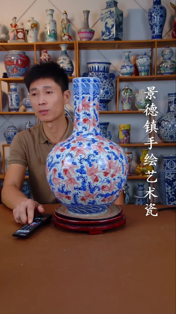 摆件景德镇手工手绘陶瓷摆件34