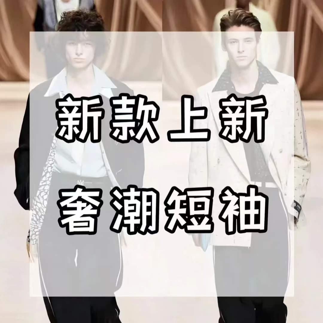 豪 ATFANSON【彩色刺绣】3004#春夏潮奢轻奢时尚圆领宽松透气短袖