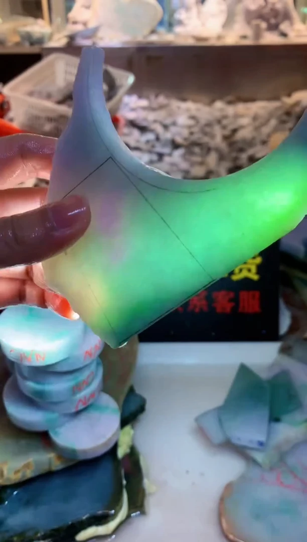 裸石翡翠0朗0翡翠珠宝842