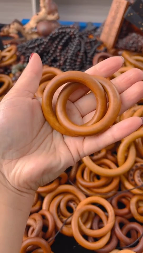 【闪购商品】枣木木雕乾坤盘枣木微瑕40圈口一物一拍