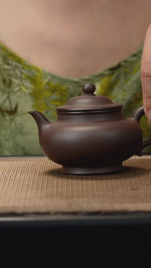 茶壶紫砂老紫泥高潘