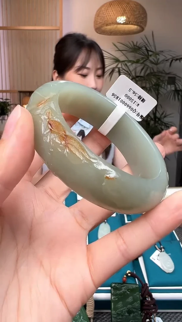 和田玉手镯未镶嵌56.5 Q