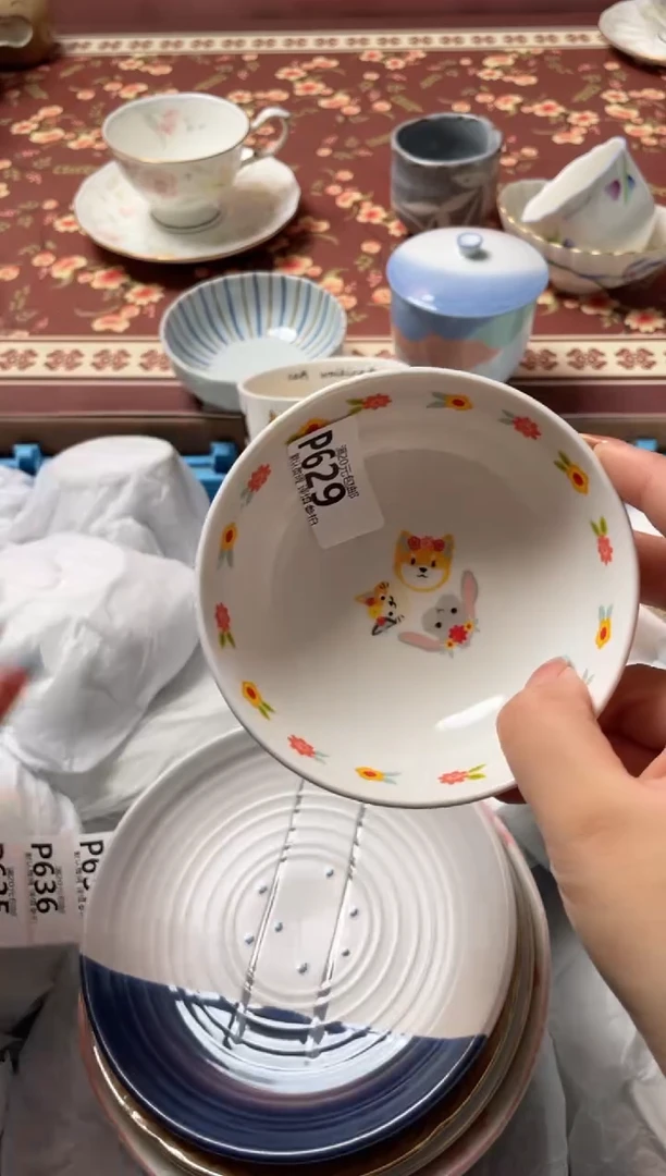 瓷片雨****花瓷器瓷器P629